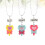 3 Pièces Résine Nœud Cœur Pendentif 9