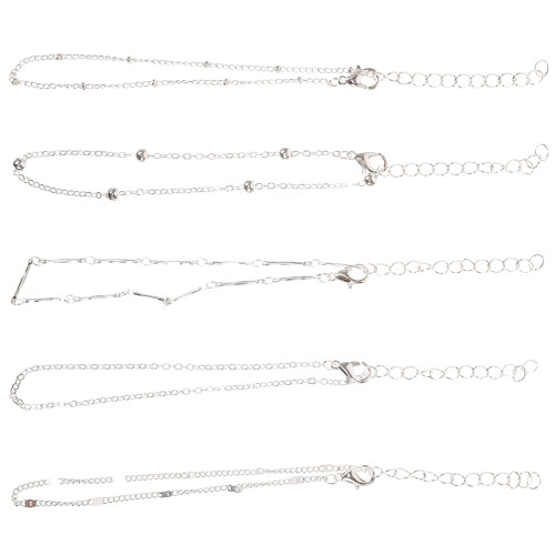 5 Pezzi Braccialetti Caviglia In Per