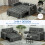 Homcom HOMCOM 2 Seater Pull Out Sofa Bed with Adjustable Backrest, Charcoal Grey 9