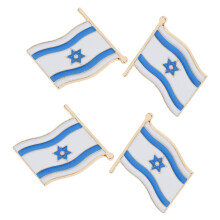 4 Unidades Flag Pins De Broches Nacionais