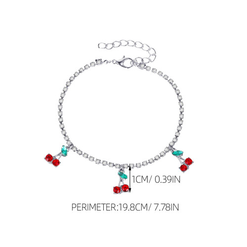 2 Peças Pulseira De Tornozelo Com Ajustável 1