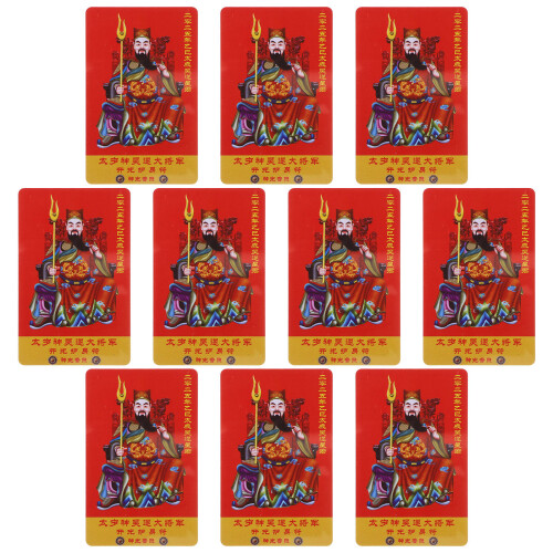 10 Pezzi Carta Tai Sui Del Amuleto Pace