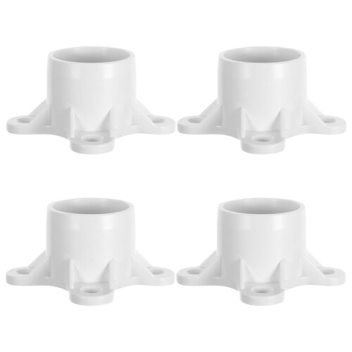 4Pcs Acessórios PVC Tubo Com Flange E Para