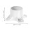 4Pcs Acessórios PVC Tubo Com Flange E Para 3