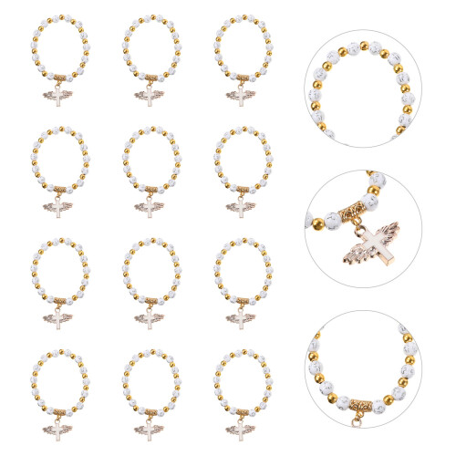 12Pcs Barn Dop Armband Klockor Handkedjor 2