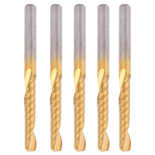 5 Stücke Fräser High Speed Stahl Einzelflöte 2