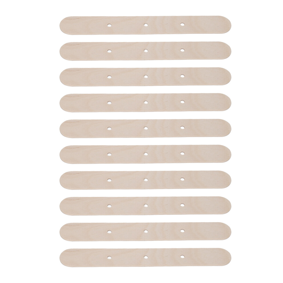 Wooden Candle Wick Stickers 50pcs 3 Holes Candle Making Centering Tools