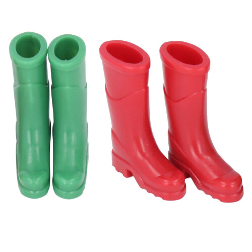 OB11 Botas de lluvia a escala 1:12 Rojo/Verde 3,52,6 cm 1