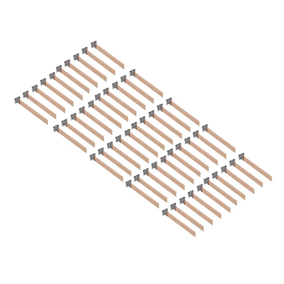 High-Quality 50pcs 3.9x0.5 Inch Wooden Wicks for Candle Making Enthusiasts
