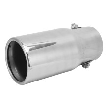 Edelstahl 62mm Einlass, 76mm Auslass, Auspuffblende, 160mm Endrohr