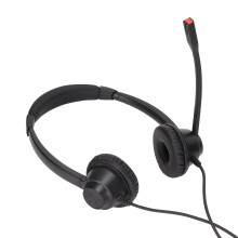 RJ9 Telefon-Headset mit Geräuschunterdrückung, binaural, kabelgebunden, für VOIP & Festnetz