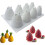 2024 Non-toxic 3d Pineapple Cone Silicone Mousse Cake Mold White 2
