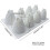 2024 Non-toxic 3d Pineapple Cone Silicone Mousse Cake Mold White 3