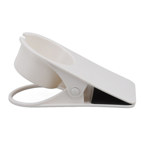 Wasserbecherhalter aus weißem Kunststoff, 7.6oz Desktop 1