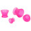 4pcs Silicone Dental Mixing Cups Set, Small to Plus Sizes 10