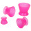 4pcs Silicone Dental Mixing Cups Set, Small to Plus Sizes 15
