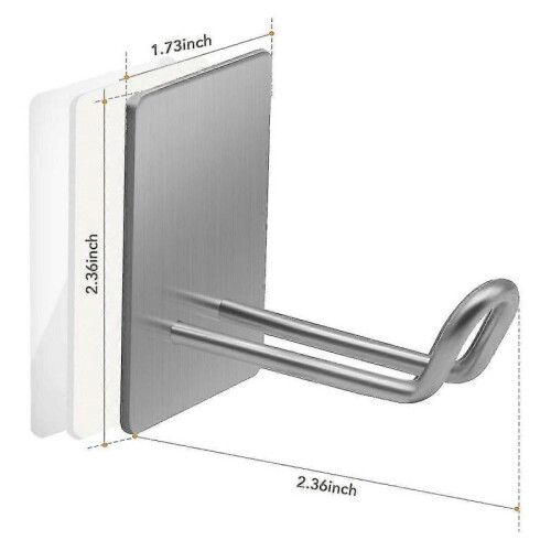Stainless Steel Hook for Towel Robe Coat Keys, 4-pack, Silver 2