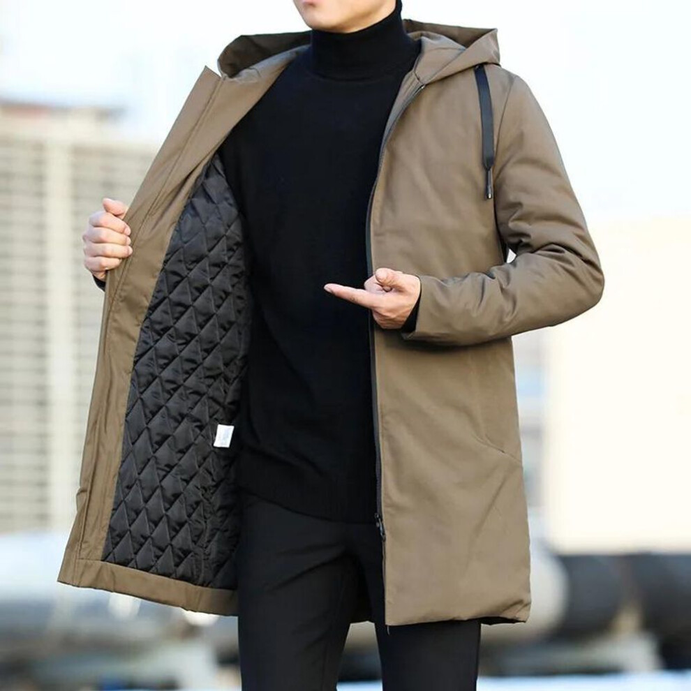 (coffee, 6XL) Autumn Winter Men's Trench Coat Male Windbreaker Outerwear Man Coat Men Casual Thicken Warm Hooded Parkas Men Jackets-image-OPC-PMP5D8S-NEW