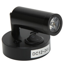 Lámpara de lectura de cabecera para RV 3W Montaje en pared Boat Black