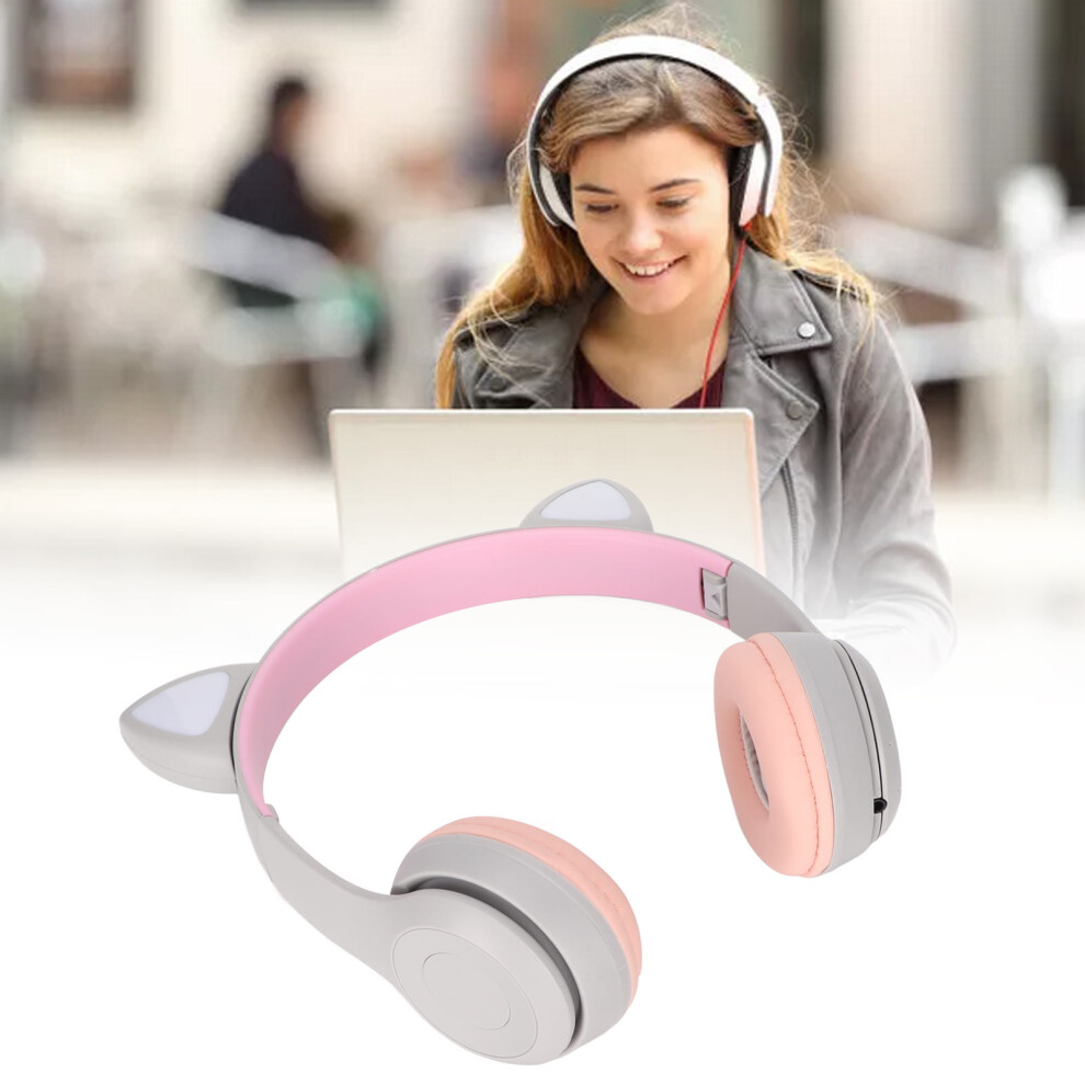 Cat Ear Bluetooth Headset Kids Noise Cancelling Wireless 40Mm 400Mah Light 6911357355801