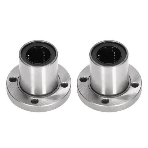 2 Stück Linearbewegungs-Kugellager-Set LMF25UU/20UU/16UU mit Flanschen 1