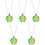 5 Unidades Collar San Con Colgante Para 5