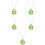 5 Unidades Collar San Con Colgante Para 9
