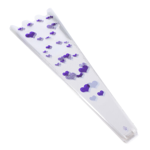 400 Pezzi Cuori Con Maniche Fiorite Buste Trasparenti Per Bouquet