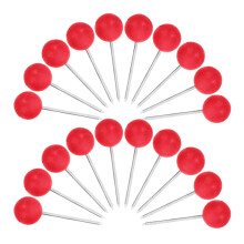 100 Pièces Punaises À Bouton Rond Pointe Acier Inoxydable Rouge