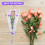 400 Pezzi Cuori Con Maniche Fiorite Buste Trasparenti Per Bouquet 6