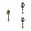 3 Pezzi Phurba Pestle In Bronzo Per Buddhismo Vajra 8