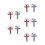 10 Pezzi Broccia Santa Comunione Spilla Religioso 7