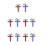 10 Pezzi Broccia Santa Comunione Spilla Religioso 10