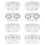 1 Set 8Pcs Linsfodral Bärbara Förslutna Linsförvaring 5