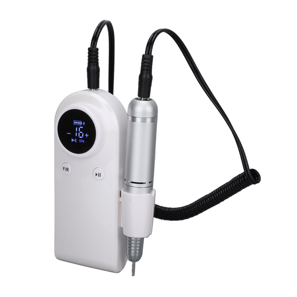 45000RPM USB Rechargeable Nail Drill Machine with 6 Bits, 14.5cm