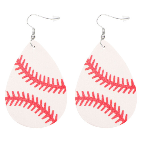 Um Par De Couro Com Design De De Beisebol 1