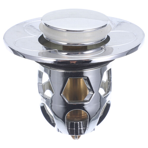 Silver Basin Drain Plug Copper Sink Stopper Replacement 2