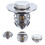 Silver Basin Drain Plug Copper Sink Stopper Replacement 4