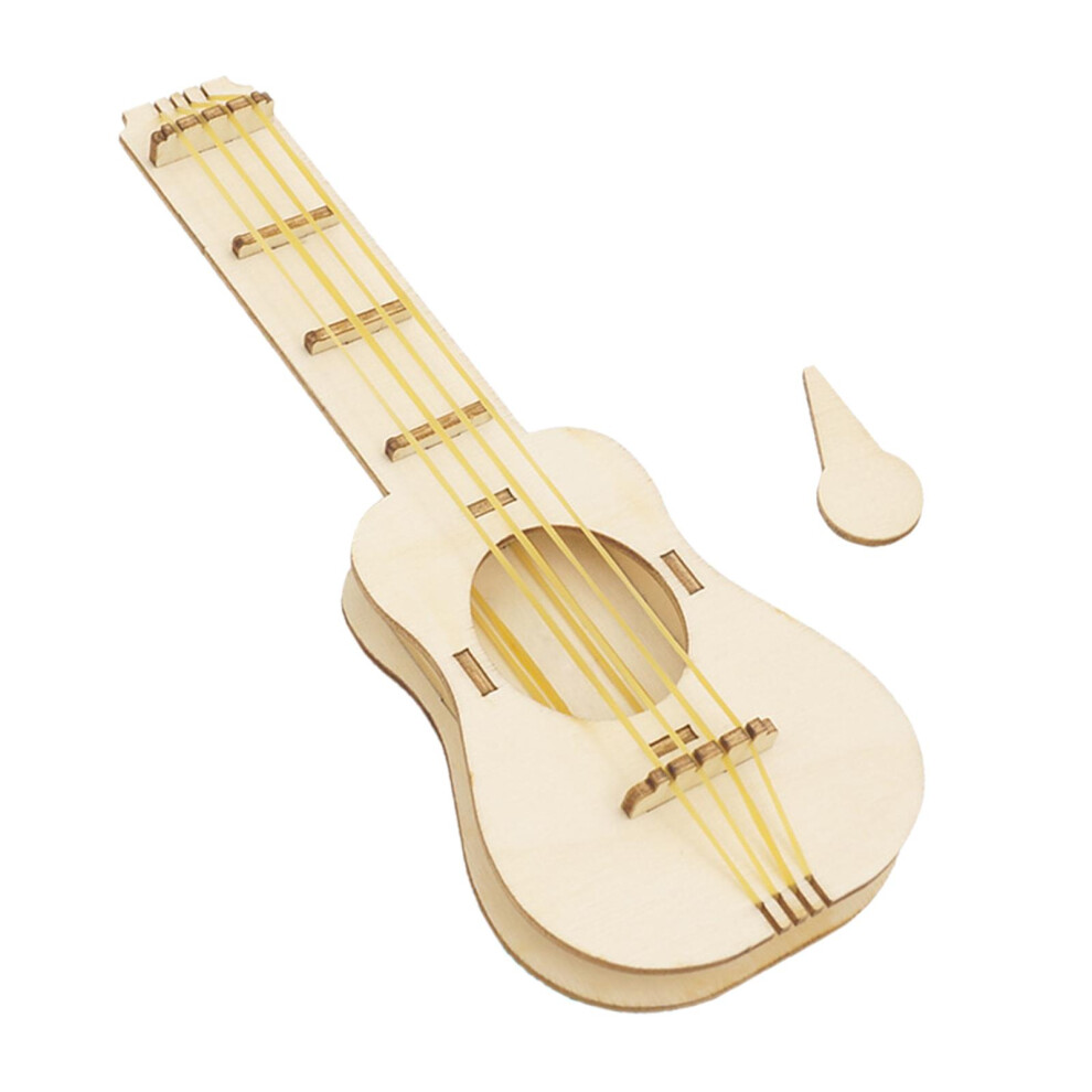 Wooden Guitar Puzzle Kit DIY Educational and Learning for Boys Girls-image-OPC-PMP5SZZ-NEW