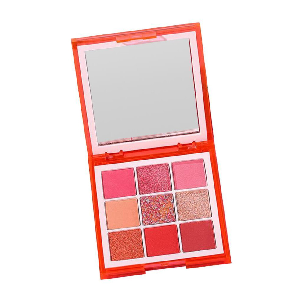 (Red) Highly Pigmented Eyeshadow Palette 9 Vibrant Colors Long-lasting-image-OPC-PMP5TYD-NEW