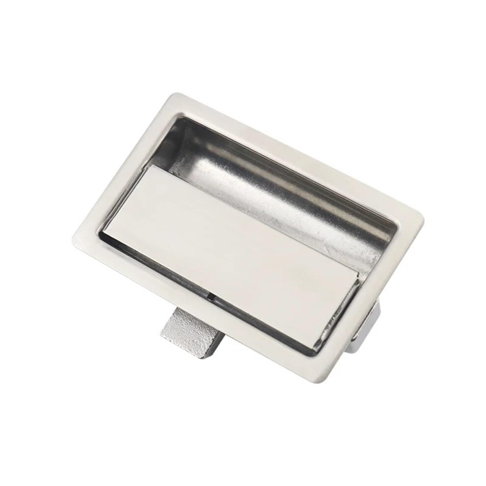304 Stainless Steel Square Flat Box Lock Embedded Lock For Industrial Cabinets, Doors, Toolbox Panels, 1 Piece 9354506645564
