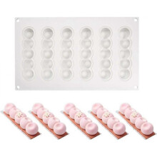2024 Silicone Cake Mold D Bakeware Cake Mold Diy Mold, 6 Hole Concave Ball