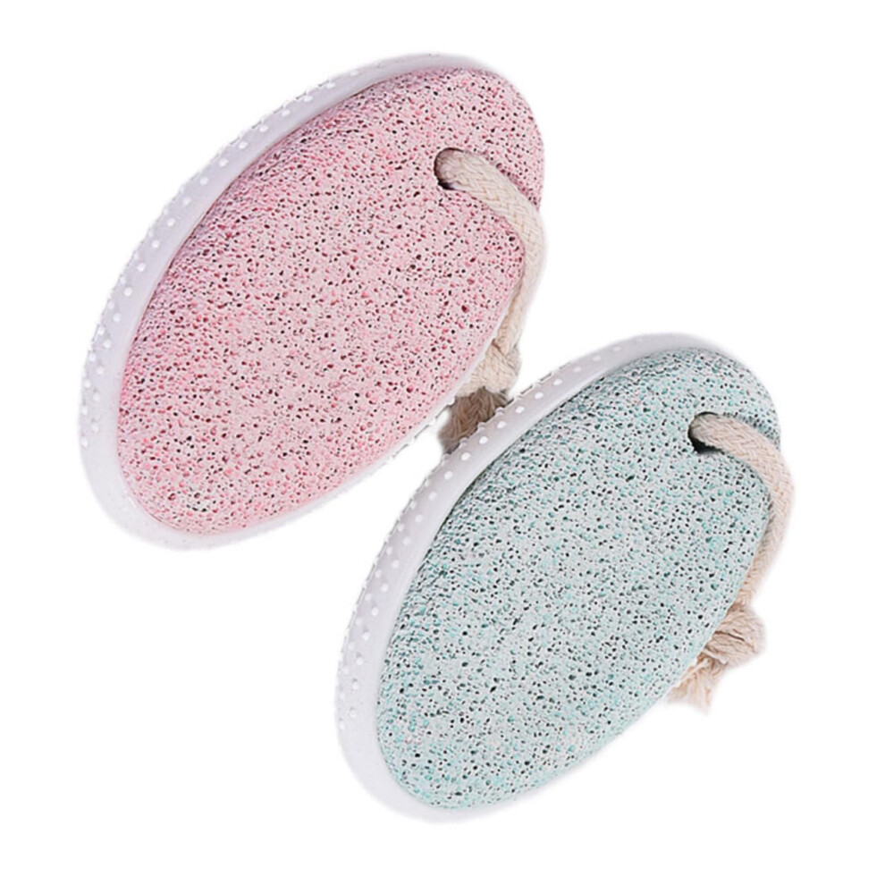 Foot File 2-Pack Pumice Stone Callus Remover Scrubber Lightweight Ergonomic For Portable Feet And Heel Callus Softening