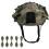 Combat Helmet FAST-Style Camouflage Leaf-Cut Pattern Military-Grade 1
