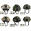 Combat Helmet FAST-Style Camouflage Leaf-Cut Pattern Military-Grade 4