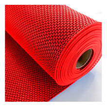 NonSlip Commercial Rubber Mat 90x300cm 5.5mm Thick Waterproof Indoor and Outdoor Use Red 0.9x1m/3x3.3ft