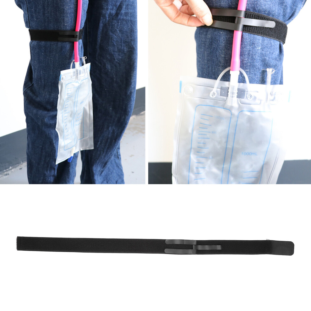 Comfortable Elastic Catheter Stabilization Strap for Leg Adjustable Size
