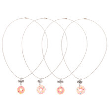 2 Juegos Collar Para Mejores Amigas Colgante Donut Dibujos