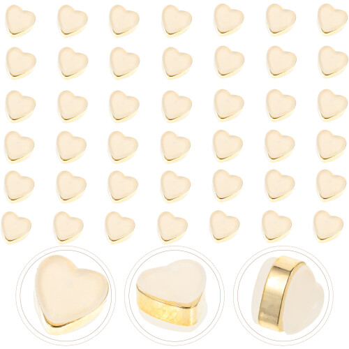 100 Unidades De Silicona Para Pendientes Forma Corazón 2