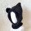 Bufanda Con Capucha De A Mano Para Niños (Negro) 10